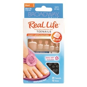 Broadway Nails Real Life Toe Nails lü Sizes Ayak Takma Tınağı BRTN